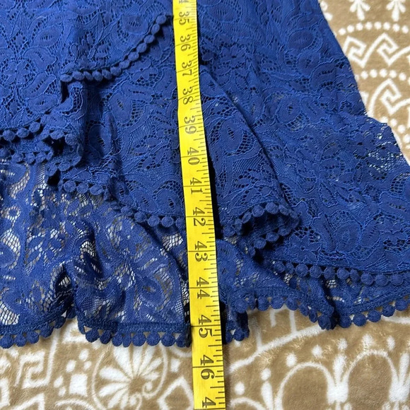 Cure Royal Blue Shift Dress Embellished SzL - Picture 8 of 12